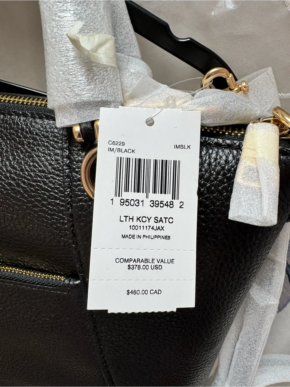 Coach structured black